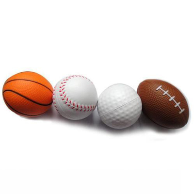 Los niños coloridos suaves juegan la bola de la espuma de poliuretano de los 6.0cm