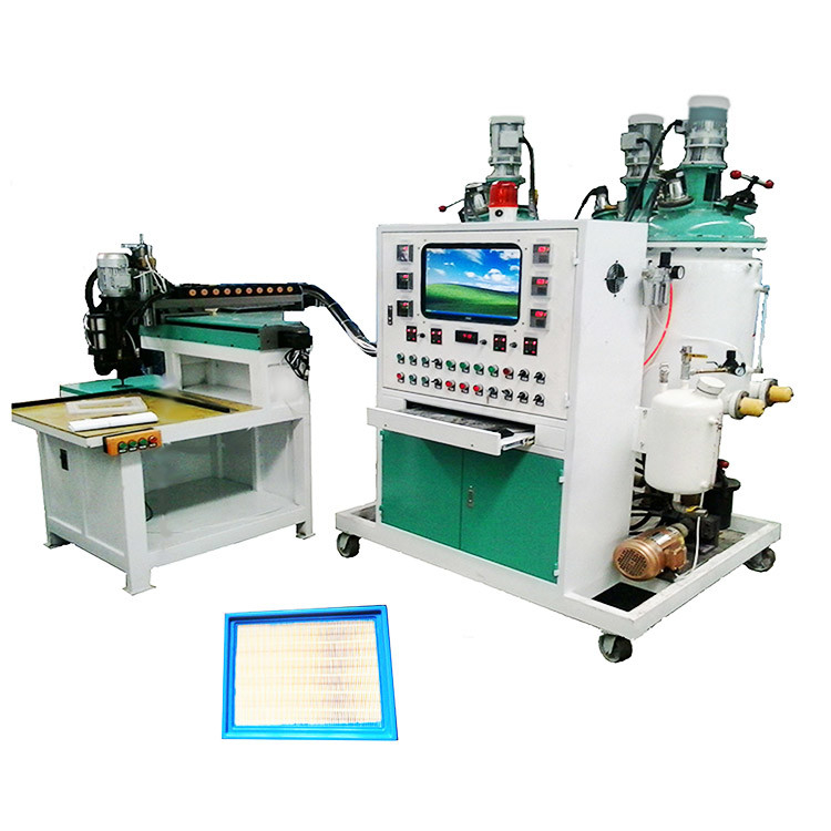 Máquina de dispensación de la junta de la PU de Rod Making 0.6MPa del filtro de aire